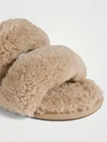 Maxi Scuffetta Shearling Slide Sandals