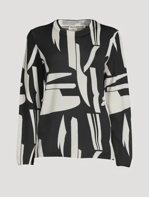 Intarsia Wool Sweater