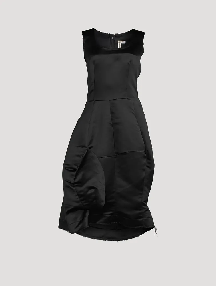 Asymmetric Satin Dress