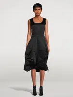 Asymmetric Satin Dress