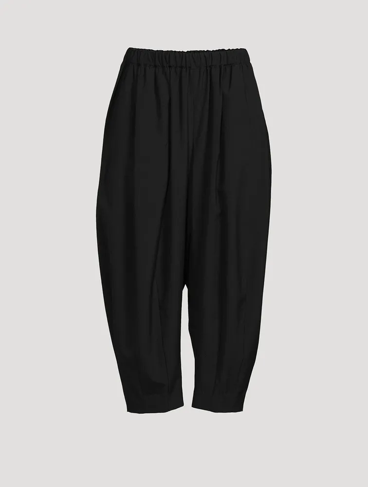 Tapered Wool Trousers