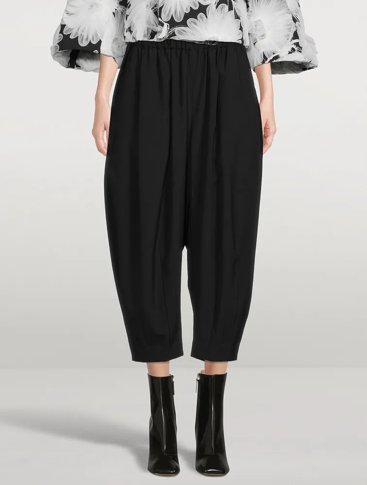 Tapered Wool Trousers