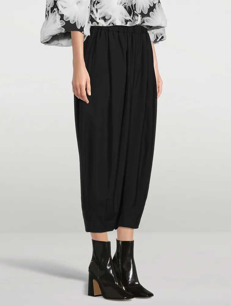 Tapered Wool Trousers