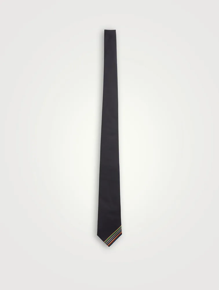 Silk Embroidered Stripe Tie