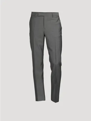 Wool And Mohair Slim-Fit Pants