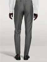 Wool And Mohair Slim-Fit Pants