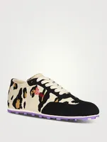 Pebble Leopard Jacquard Knit Sneakers