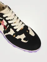 Pebble Leopard Jacquard Knit Sneakers