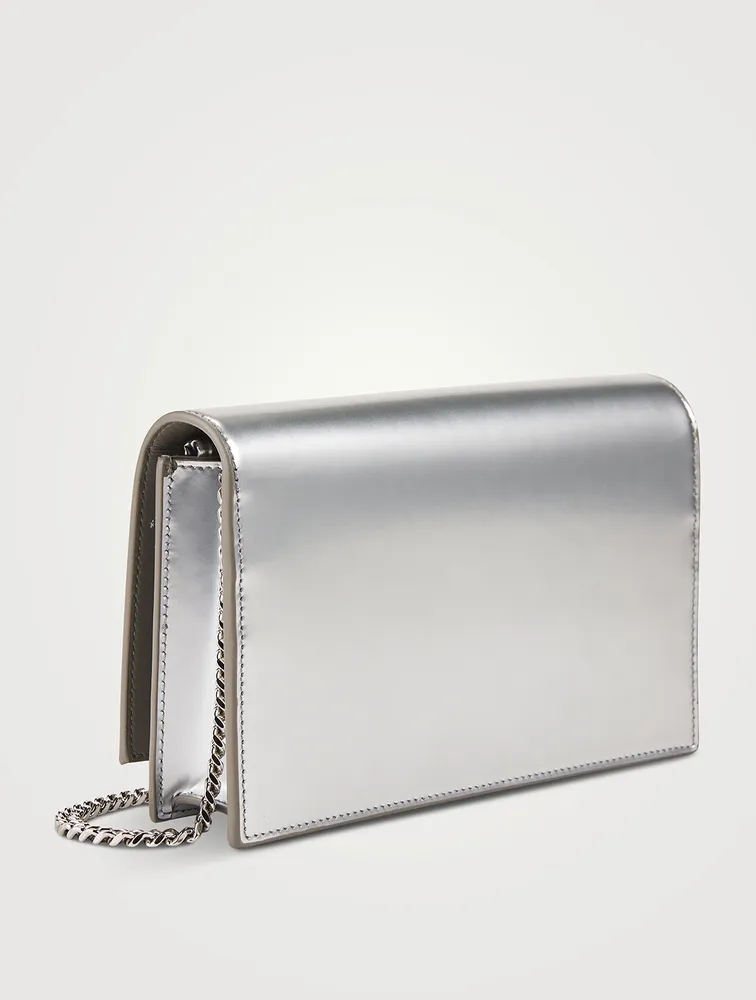 Kate YSL Monogram Mirrored Leather Chain Wallet