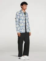 Denim Workwear Jacket Hana Dot Print