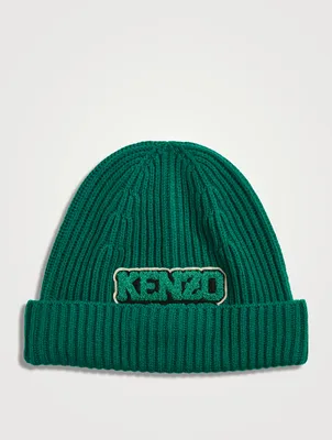 College Patch Wool Beanie