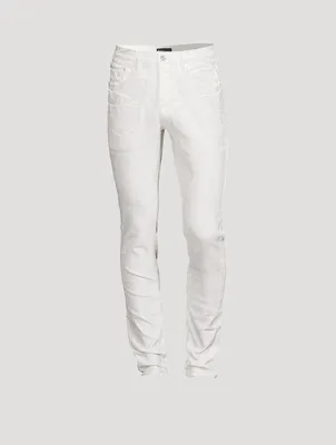 Iridescent Pearl Slim-Fit Jeans