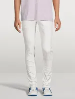 Iridescent Pearl Slim-Fit Jeans