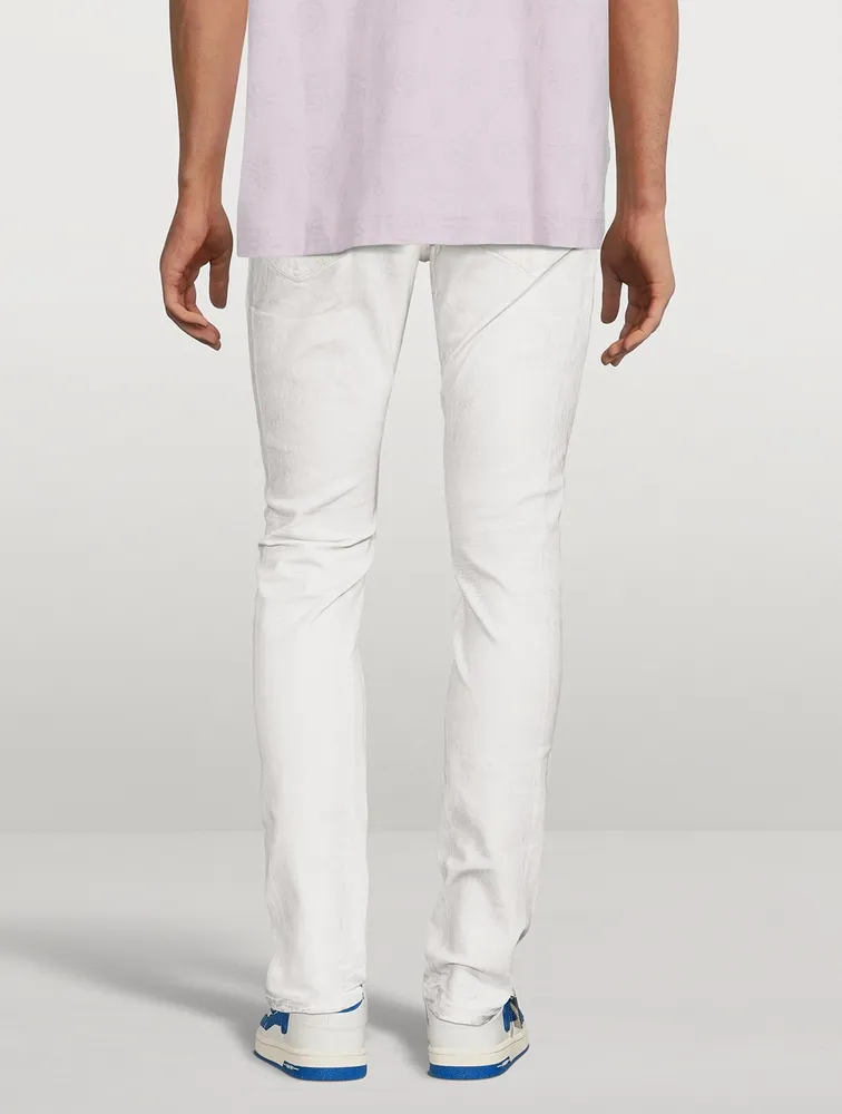 Iridescent Pearl Slim-Fit Jeans