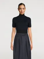 Vic Wool And Silk Cropped Sweater