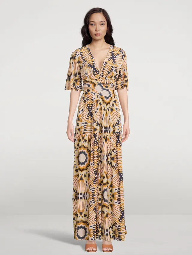 BA&SH - Glady Paisley Open Back Maxi Dress