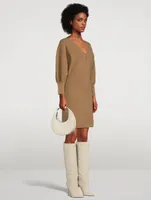 Hazia Puff-Sleeve Knit Dress