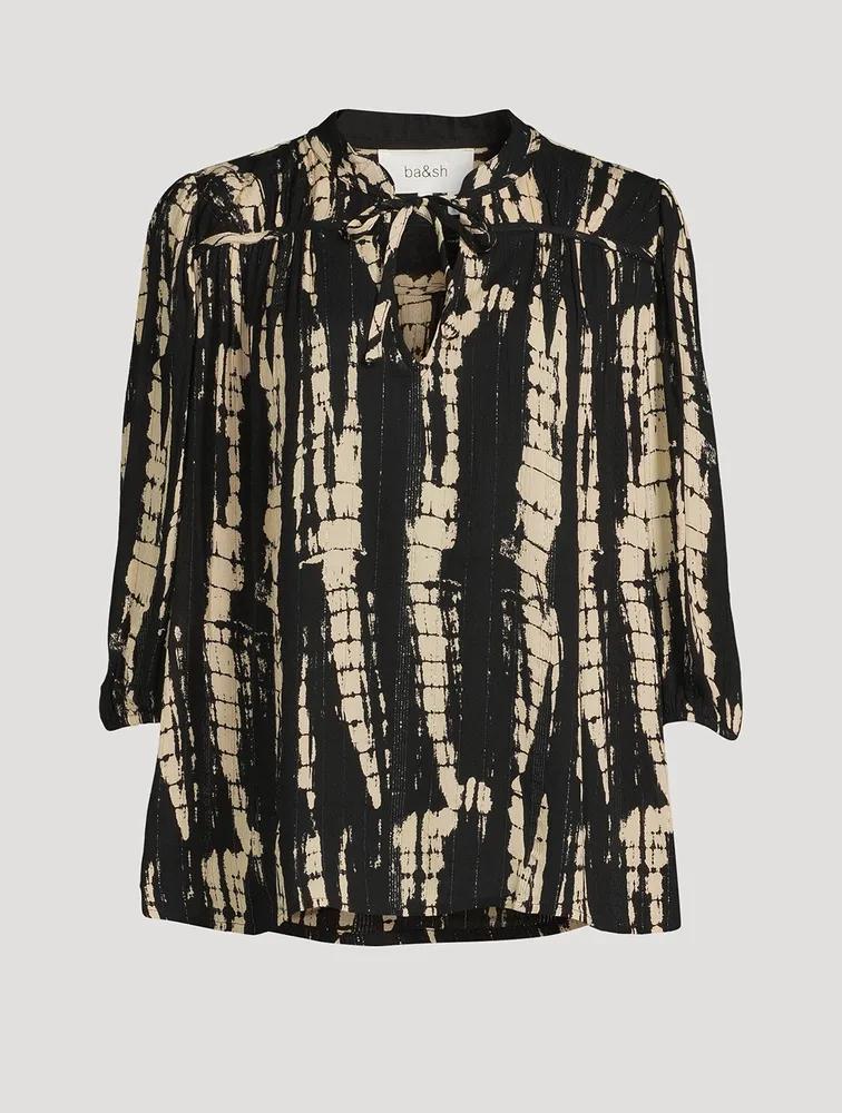 Kea Blouse Tie-Dye Print
