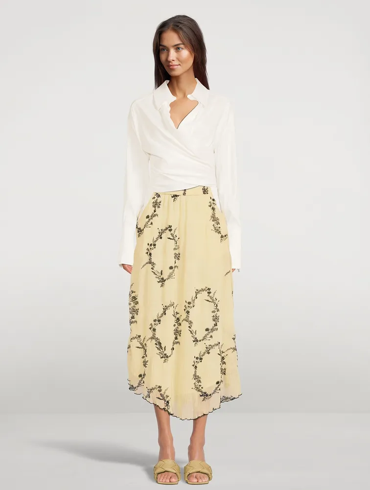 Georgette Midi Skirt