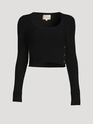 Assens Wool And Cashmere Crop Top
