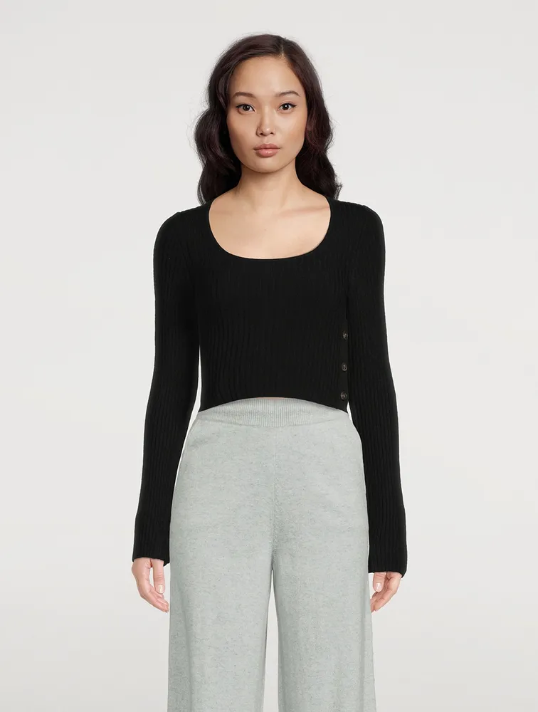 Assens Wool And Cashmere Crop Top