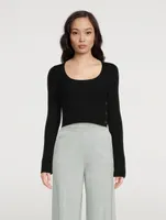 Assens Wool And Cashmere Crop Top