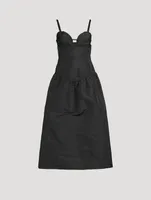 Taffeta Midi Dress