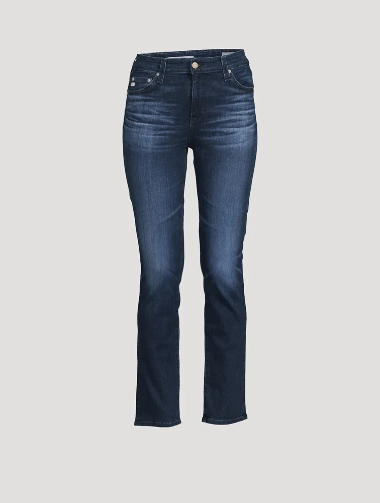 Mari High-Rise Slim Straight Jeans