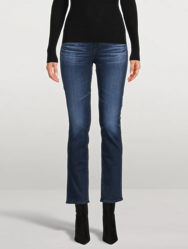 Mari High-Rise Slim Straight Jeans