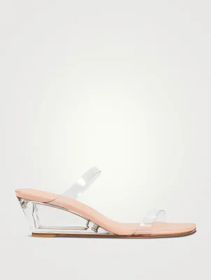 Aleena PVC And Lucite Wedge Mules
