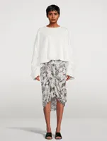 Sabrina Wrap Skirt In Floral Print