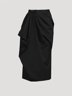 Salfa Cotton And Wool Tulip Skirt