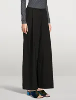 Podium Cotton Wide-Leg Pants