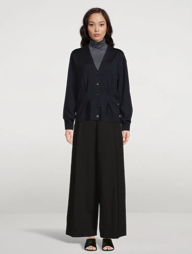 Podium Cotton Wide-Leg Pants