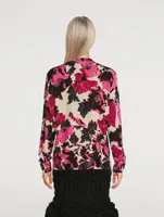 Netti Wool Sweater Floral Print