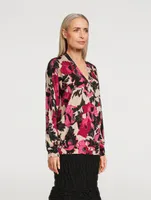 Netti Wool Sweater Floral Print