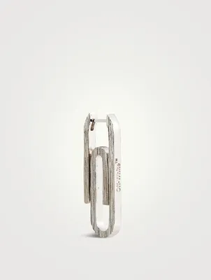 Textured Paperclip Earring