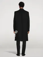 Graffiti Wool-Blend Coat