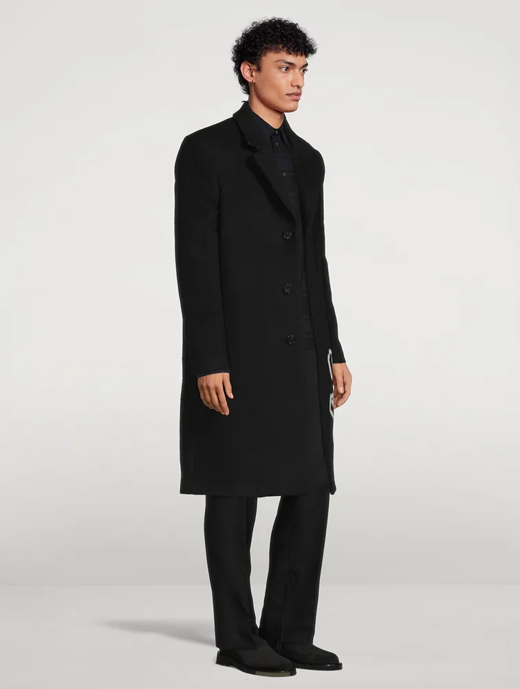 Graffiti Wool-Blend Coat