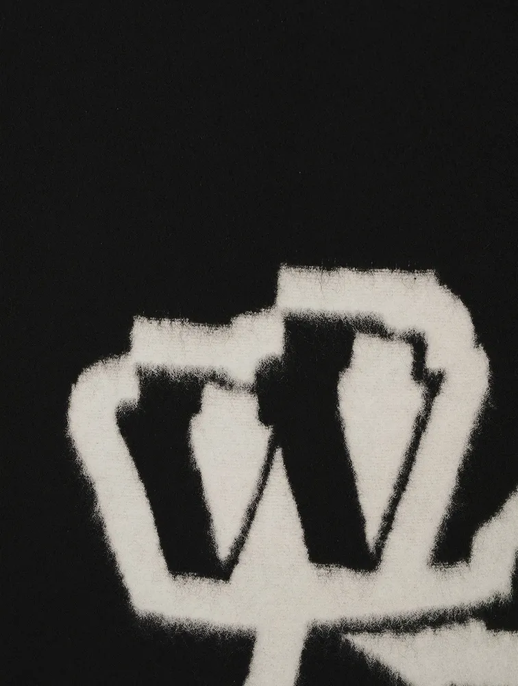 Graffiti Wool-Blend Coat