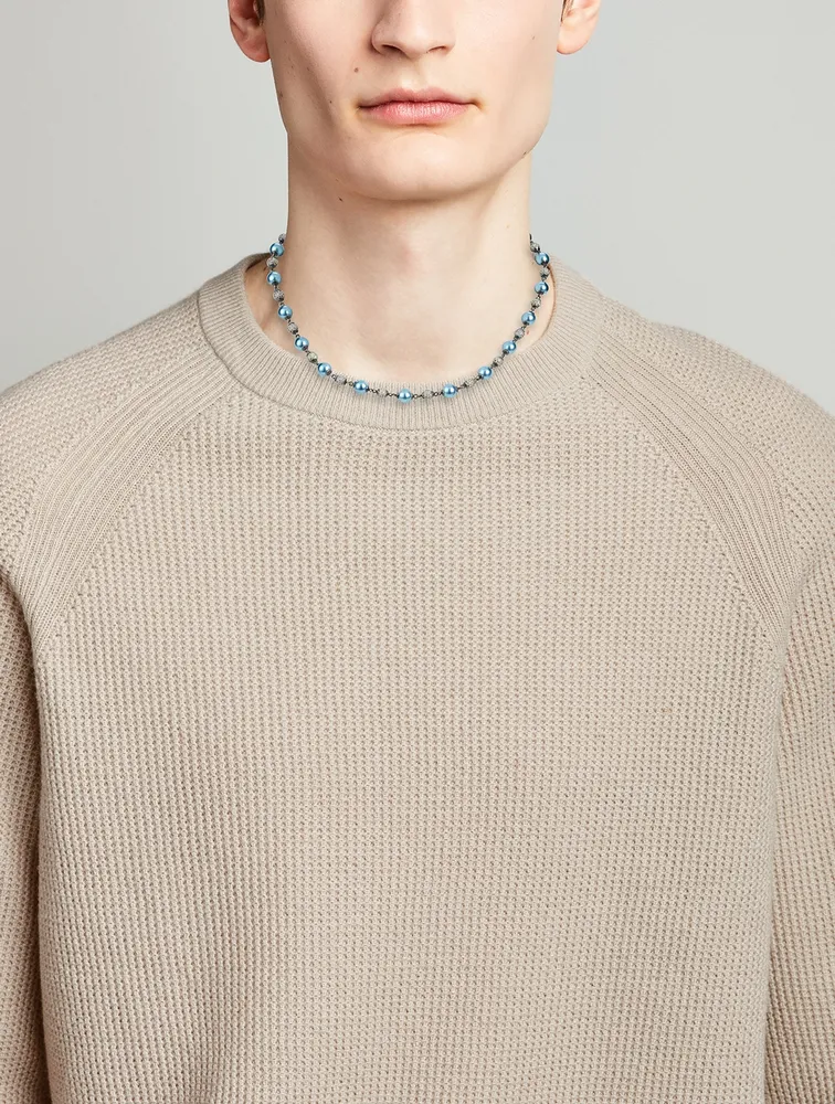 Nialaya x Holt Renfrew Pearl Choker Necklace
