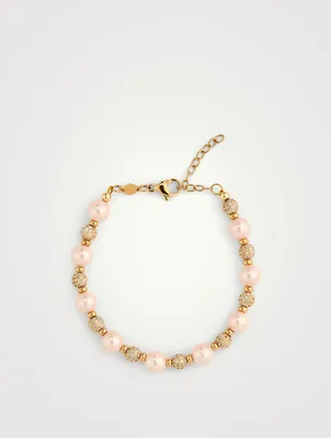 Nialaya x Holt Renfrew Pink Pearl Bracelet