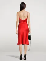 Bias-Cut Satin Slip Dress