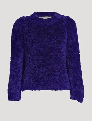 Textured Wool-Blend Sweater