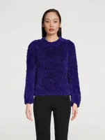 Textured Wool-Blend Sweater