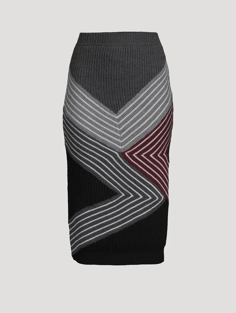 Wool Midi Skirt