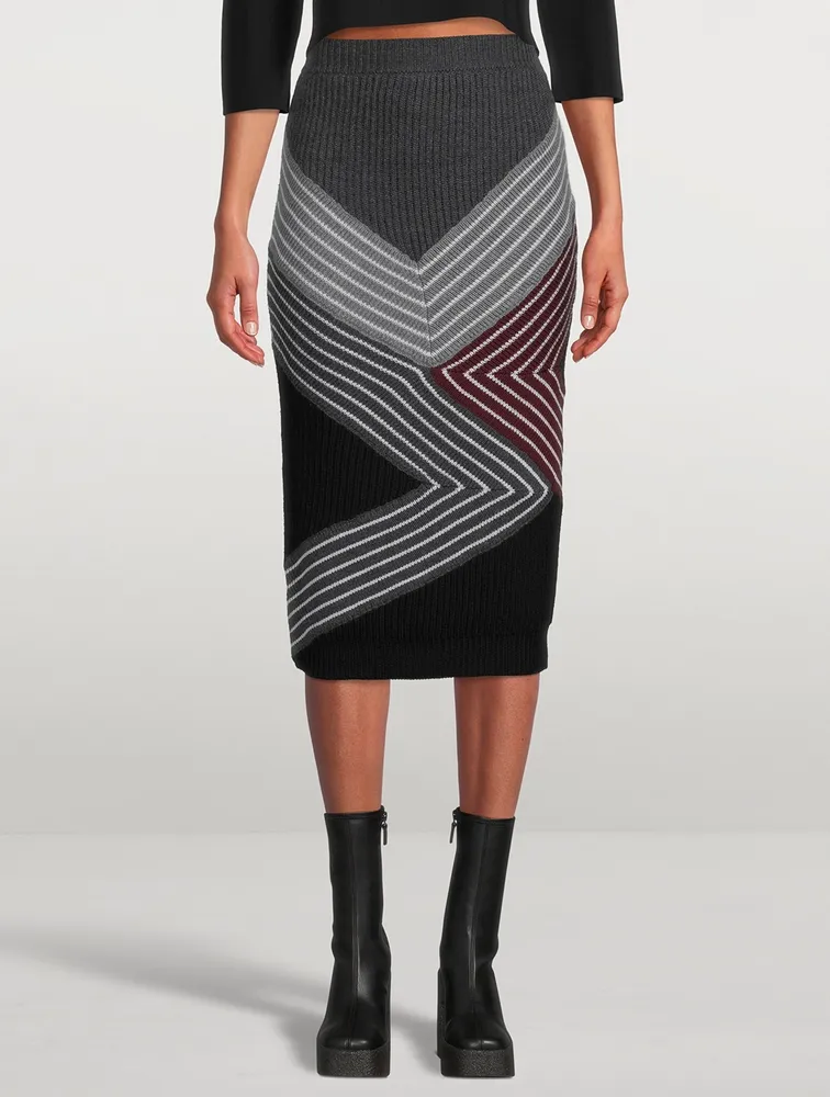 Wool Midi Skirt