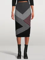 Wool Midi Skirt