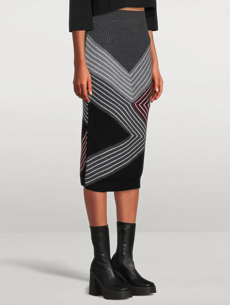 Wool Midi Skirt