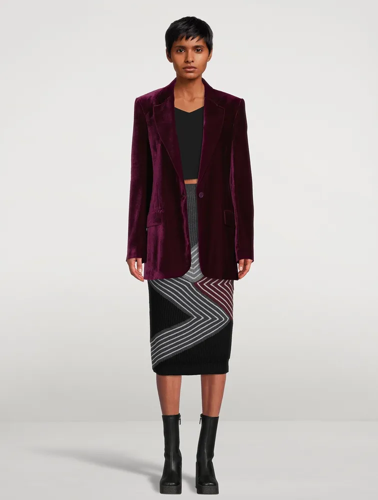 Wool Midi Skirt